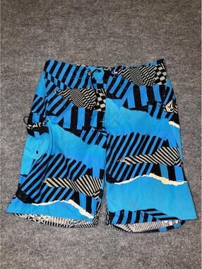 Volcom Blue Surf Board Shorts Mens XL Vtg y2k 90s rare